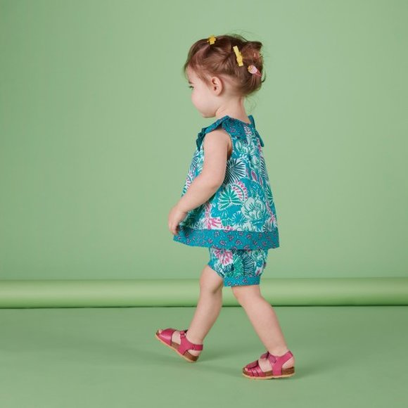 Βρεφική Μπλούζα για Κορίτσια Turquoise Boho