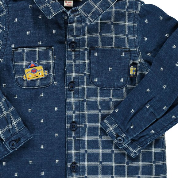 Βρεφικό Πουκάμισο για Αγόρια Denim Robot