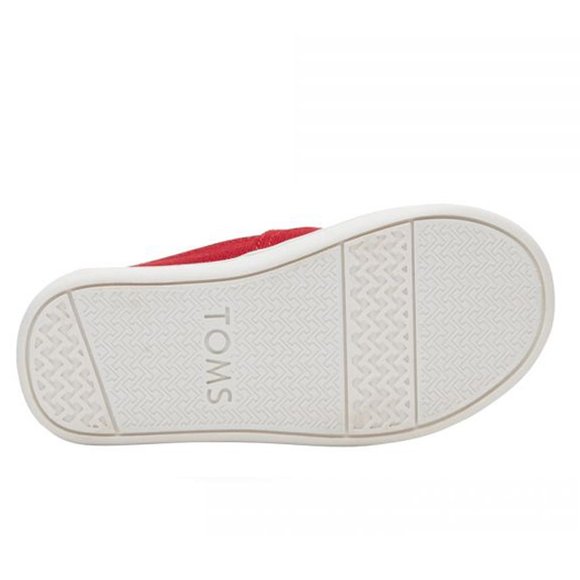 Βρεφικές Εσπαντρίγιες Toms για Αγόρια Red Canvas (Μεγέθη 19,5-28,5)