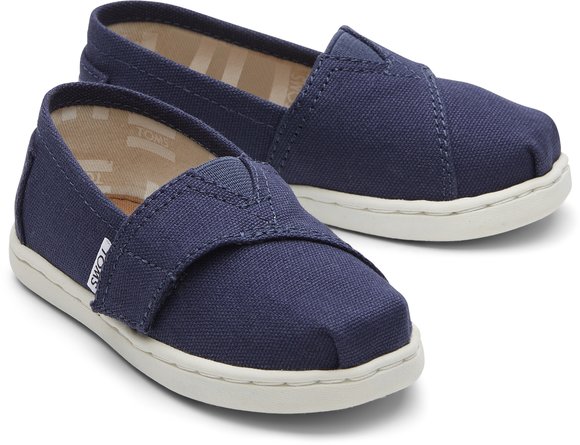 Βρεφικές Εσπαντρίγιες Toms για Αγόρια Navy Canvas (Μεγέθη 17,5-28,5)