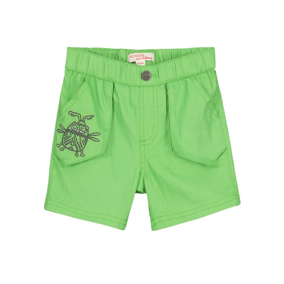 Βρεφικό Σορτς για Αγόρια Green Bugs