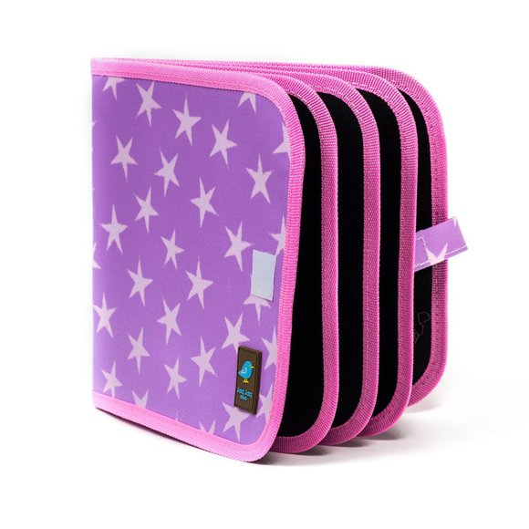 ΒΙΒΛΙΟ ΖΩΓΡΑΦΙΚΗΣ JAQ JAQ BIRD STARRY PINK LAVENDER – ΠΟΛΥΧΡΩΜΟ