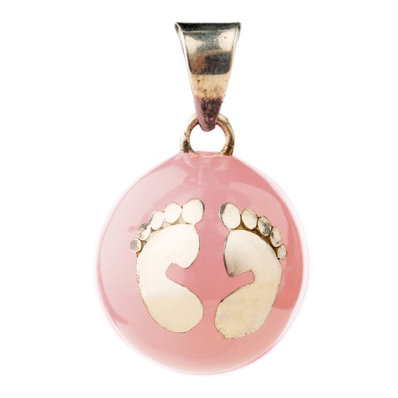 BOLA Μενταγιόν Εγκυμοσύνης Bola - Pink with Gold Feet - ΧΡΥΣΟ