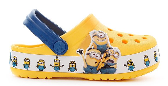 Crocs Crocband Παιδικά Σαμπό Κίτρινο Minions