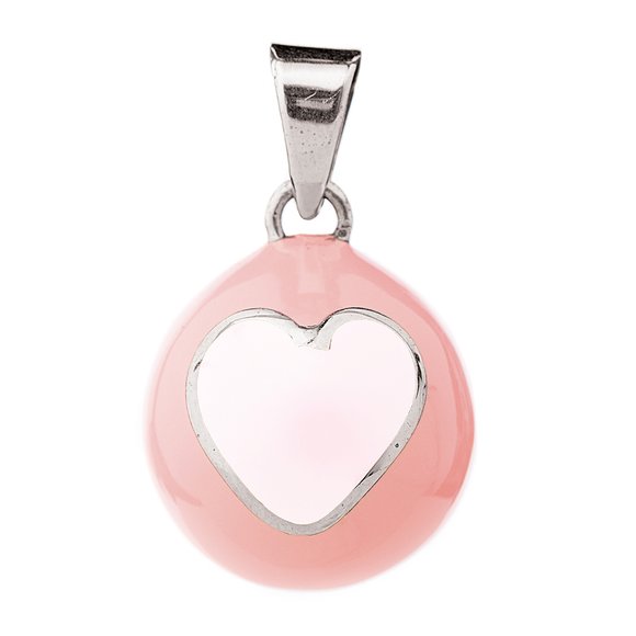 BOLA Μενταγιόν Εγκυμοσύνης Bola - Pink Heart - ΡΟΖ