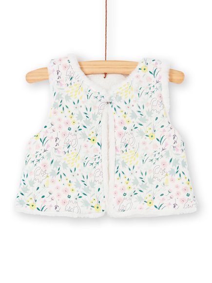 Βρεφικό Γιλέκο για Κορίτσια Soft Floral - 2 σε 1