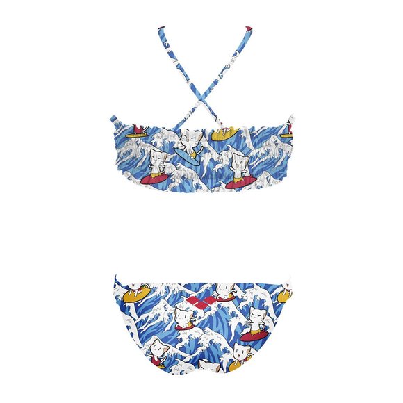 ΠΑΙΔΙΚΟ ΜΑΓΙΟ ΜΠΙΚΙΝΙ ARENA ΓΙΑ ΚΟΡΙΤΣΙΑ - ΜΠΛΕ φωτογραφία