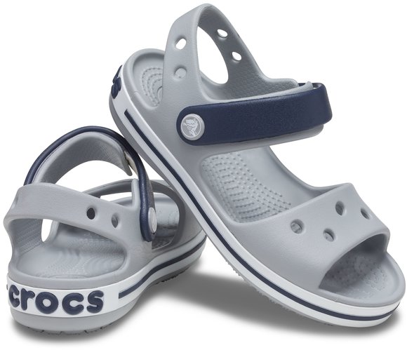 Crocs Crocband Παιδικά Σανδάλια Γκρι – ΠΟΛΥΧΡΩΜΟ