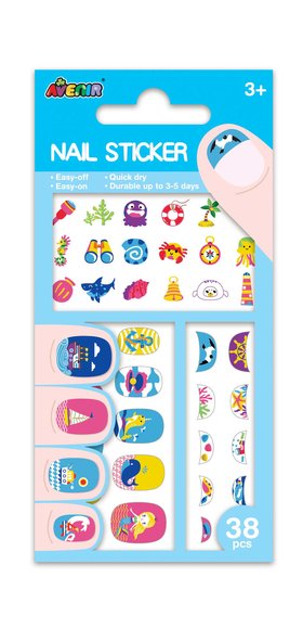 NAIL STICKER-UNDER THE SEA 38PCS