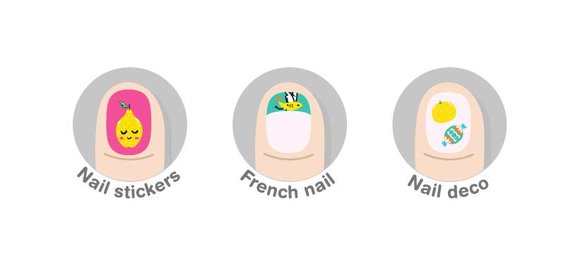 NAIL STICKER-UNDER THE SEA 38PCS