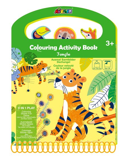 COLOURING ACTIVITY BOOK – JUNGLE – ΠΟΛΥΧΡΩΜΟ