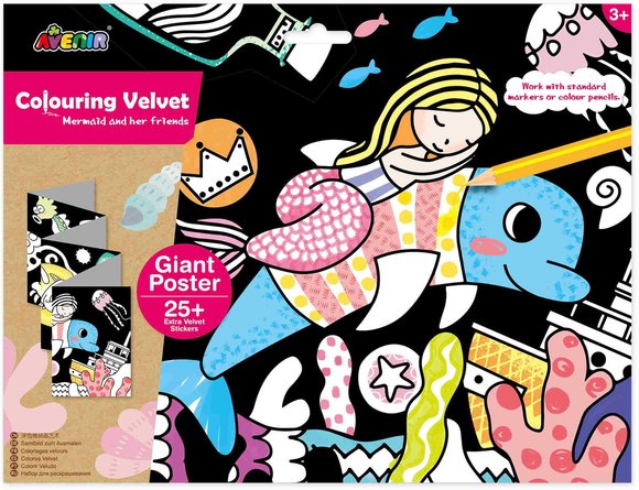 GIANT VELVET POSTER – MERMAID – ΠΟΛΥΧΡΩΜΟ