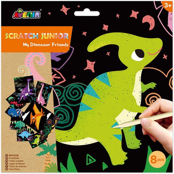SCRATCH JUNIOR – DINOSAUR – ΠΟΛΥΧΡΩΜΟ
