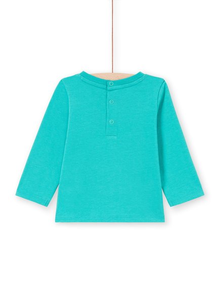 Βρεφική Μπλούζα για Αγόρια Turquoise Skate