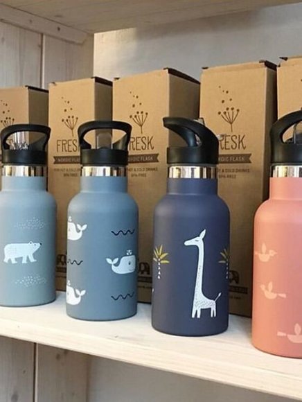 ΘΕΡΜΟΣ FRESK BIRDS ΑΠΟ ΑΝΟΞΕΙΔΩΤΟ ΑΤΣΑΛΙ 350ML ΜΕ ΔΙΠΛΟ ΠΩΜΑ