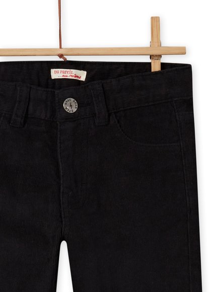 Παιδικό Παντελόνι για Αγόρια Corduroy Black