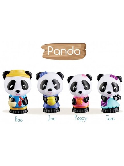 KLOROFIL KLOROFIL Οικογένεια Panda 4 τμχ - ΠΟΛΥΧΡΩΜΟ