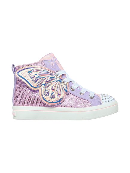 ΠΑΙΔΙΚΑ ΠΑΠΟΥΤΣΙΑ SKECHERS TWINKLE TOES TWI-LITES 2.0 BUTTERFLY WISHES ΓΙΑ ΚΟΡΙΤΣΙΑ – ΜΩΒ