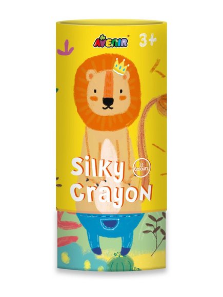ΠΑΙΔΙΚΟΙ ΜΑΡΚΑΔΟΡΟΙ AVENIR SILKY CRAYONS – LION – ΠΟΛΥΧΡΩΜΟ