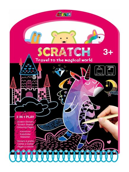 ΠΑΙΔΙΚΟ SCRATCH BOOK – MAGICAL AVENIR – ΠΟΛΥΧΡΩΜΟ
