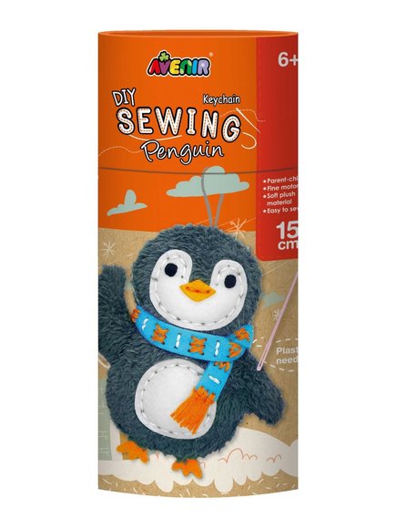 ΠΑΙΔΙΚΟ SEWING KEYCHAIN PENGUIN AVENIR – ΠΟΛΥΧΡΩΜΟ