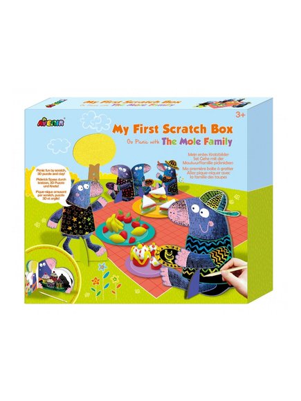ΠΑΙΔΙΚΟ SCRATCH BOX-GO PICNIC WITH THE MOLE FAMILY AVENIR – ΠΟΛΥΧΡΩΜΟ
