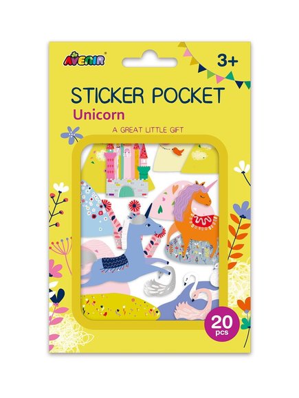 ΠΑΙΔΙΚΟ STICKER POCKET – UNICORN AVENIR – ΠΟΛΥΧΡΩΜΟ