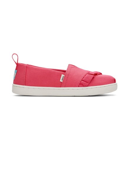 ΠΑΙΔΙΚΑ TOMS ALPARGATA RUFFLE ΓΙΑ ΚΟΡΙΤΣΙΑ – ΡΟΖ