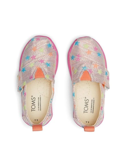 ΒΡΕΦΙΚΑ ΠΑΠΟΥΤΣΙΑ TOMS ALPARGATA GLIMMER STARS ΓΙΑ ΚΟΡΙΤΣΙΑ - ΠΟΡΤΟΚΑΛΙ φωτογραφία