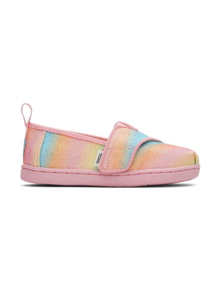 ΒΡΕΦΙΚΑ ΠΑΠΟΥΤΣΙΑ TOMS ALPARGATA GLITTER ΓΙΑ ΚΟΡΙΤΣΙΑ - ΡΟΖ