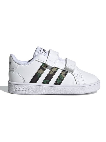 ΒΡΕΦΙΚΑ ΠΑΠΟΥΤΣΙΑ ADIDAS GRAND COURT CAMOUFLAGE ΓΙΑ ΑΓΟΡΙΑ – ΛΕΥΚΟ