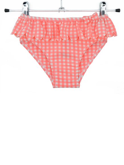 DPAM Βρεφικό Μαγιό για Κορίτσια Pink Check - ΠΟΡΤΟΚΑΛΙ