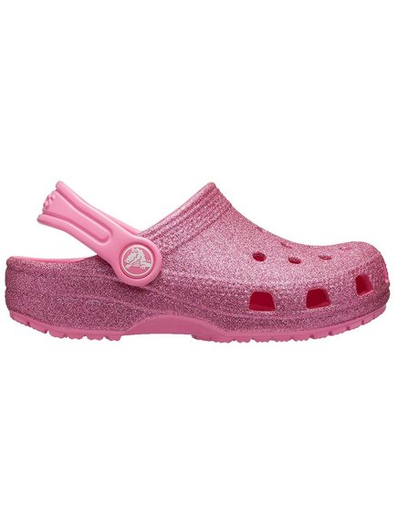 ΠΑΙΔΙΚΑ ΠΑΠΟΥΤΣΙΑ CROCS GLITTER CLOG CROCBAND ΓΙΑ ΑΓΟΡΙΑ - ΡΟΖ ΚΟΡΙΤΣΙ > Παπούτσια