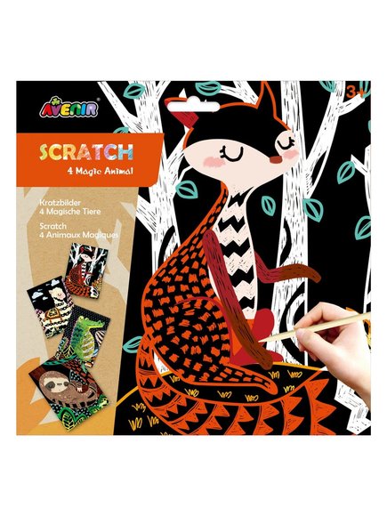 ΠΑΙΔΙΚΟ ΠΑΙΧΝΙΔΙ AVENIR SCRATCH MAGIC ANIMAL – ΠΟΛΥΧΡΩΜΟ