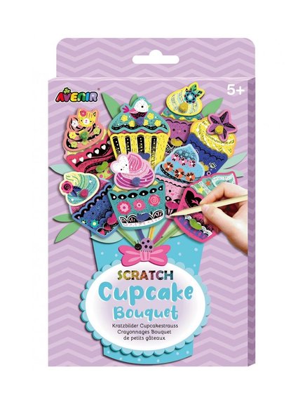 ΠΑΙΔΙΚΟ ΠΑΙΧΝΙΔΙ AVENIR SCRATCH CUPCAKE BOUQUET – ΠΟΛΥΧΡΩΜΟ