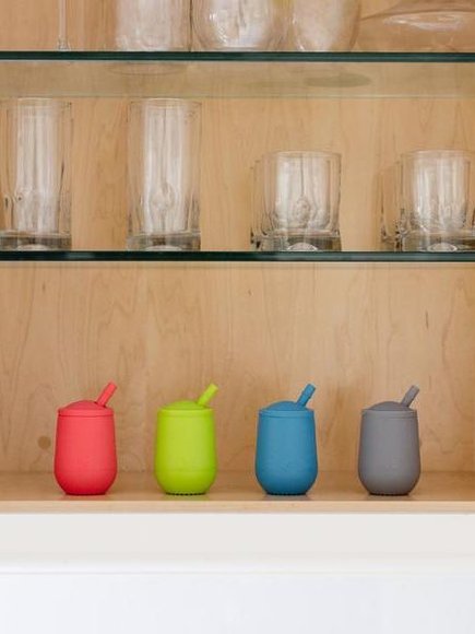 ΕΚΠΑΙΔΕΥΤΙΚΟ ΠΟΤΗΡΙ MINI CUP+ΚΑΛΑΜΑΚΙ EZ PZ MINI UTENSILS - BLUSH