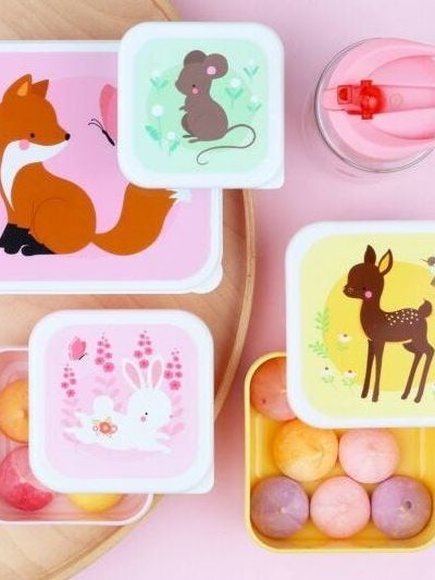 A LITTLE LOVELY COMPANY: ΣΕΤ 4 ΔΟΧΕΙΑ ΦΑΓΗΤΟΥ LUNCH & SNACK BOX 