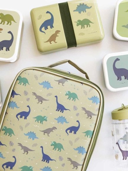 A LITTLE LOVELY COMPANY: ΣΕΤ 4 ΔΟΧΕΙΑ ΦΑΓΗΤΟΥ LUNCH & SNACK BOX DINOSAURS ΓΙΑ ΑΓΟΡΙΑ