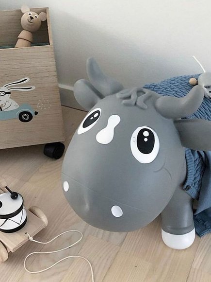 KIDZZFARM Φουσκωτή Γκρί Αγελάδα Bella the Cow Junior