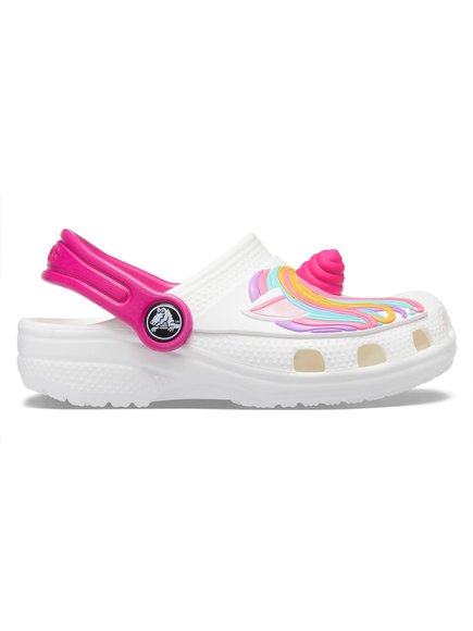 ΠΑΙΔΙΚΑ ΠΑΠΟΥΤΣΙΑ CROCS CLOCBAND FUN LAB I AM UNICORN ΓΙΑ ΚΟΡΙΤΣΙΑ – ΛΕΥΚΟ