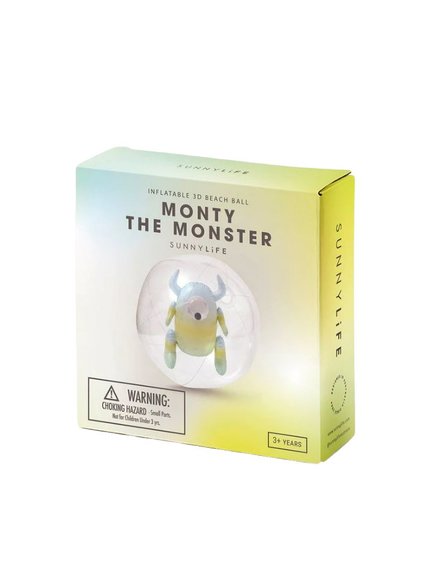 SUNNYLIFE Φουσκωτή Μπάλα Θαλάσσης Monster 3D