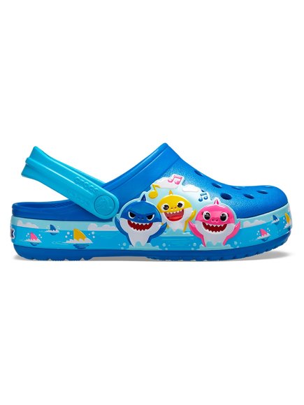ΠΑΙΔΙΚΑ UNISEX ΠΑΠΟΥΤΣΙΑ CROCS CLOCBAND FUN LAB BABY SHARK – ΜΠΛΕ