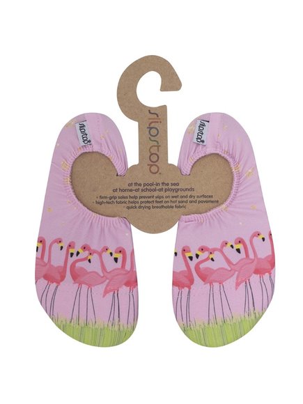 SLIPSTOP Αντιολισθητικά Παιδικά Παντοφλάκια Flamingos – ΡΟΖ