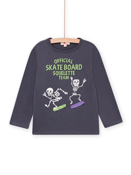 Παιδική Μπλούζα για Αγόρια Skate Squelette Team