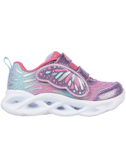 ΒΡΕΦΙΚΑ ΡΟΖ ΠΑΠΟΥΤΣΙΑ SKECHERS S LIGHTS-TWISTY BRIGHTS WINGIN’IT ΓΙΑ ΚΟΡΙΤΣΙΑ