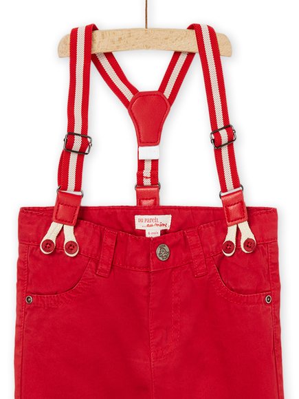 Βρεφικό Παντελόνι για Αγόρια Bright Red