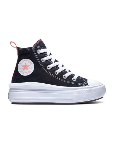 ΠΑΙΔΙΚΑ ΜΑΥΡΑ ΠΑΠΟΥΤΣΙΑ CONVERSE CHUCK TAYLOR ALL STAR MOVE PLATFORM ΓΙΑ ΚΟΡΙΤΣΙΑ – ΜΑΥΡΟ