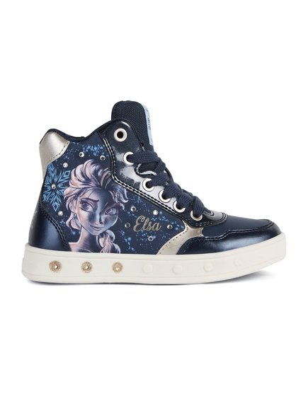 ΠΑΙΔΙΚΑ ΣΚΟΥΡΑ ΜΠΛΕ ΠΑΠΟΥΤΣΙΑ GEOX SKYLIN DISNEY FROZEN ELSA ΓΙΑ ΚΟΡΙΤΣΙΑ – ΣΚΟΥΡΟ ΜΠΛΕ