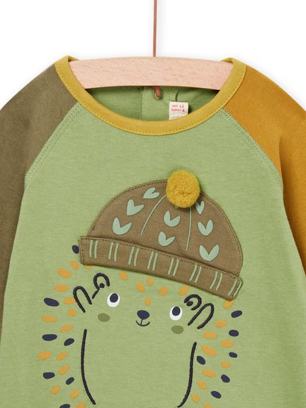 Βρεφική Μπλούζα για Αγόρια Olive Hedgehog