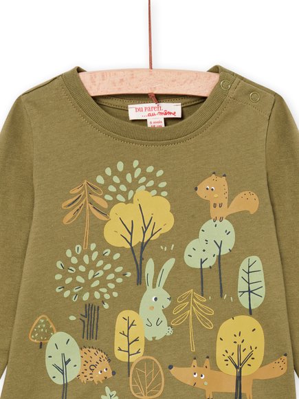 Βρεφική Μπλούζα για Αγόρια Green Forrest